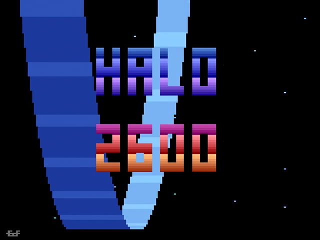 Halo 2600 [Homebrew] title screen for Atari 2600